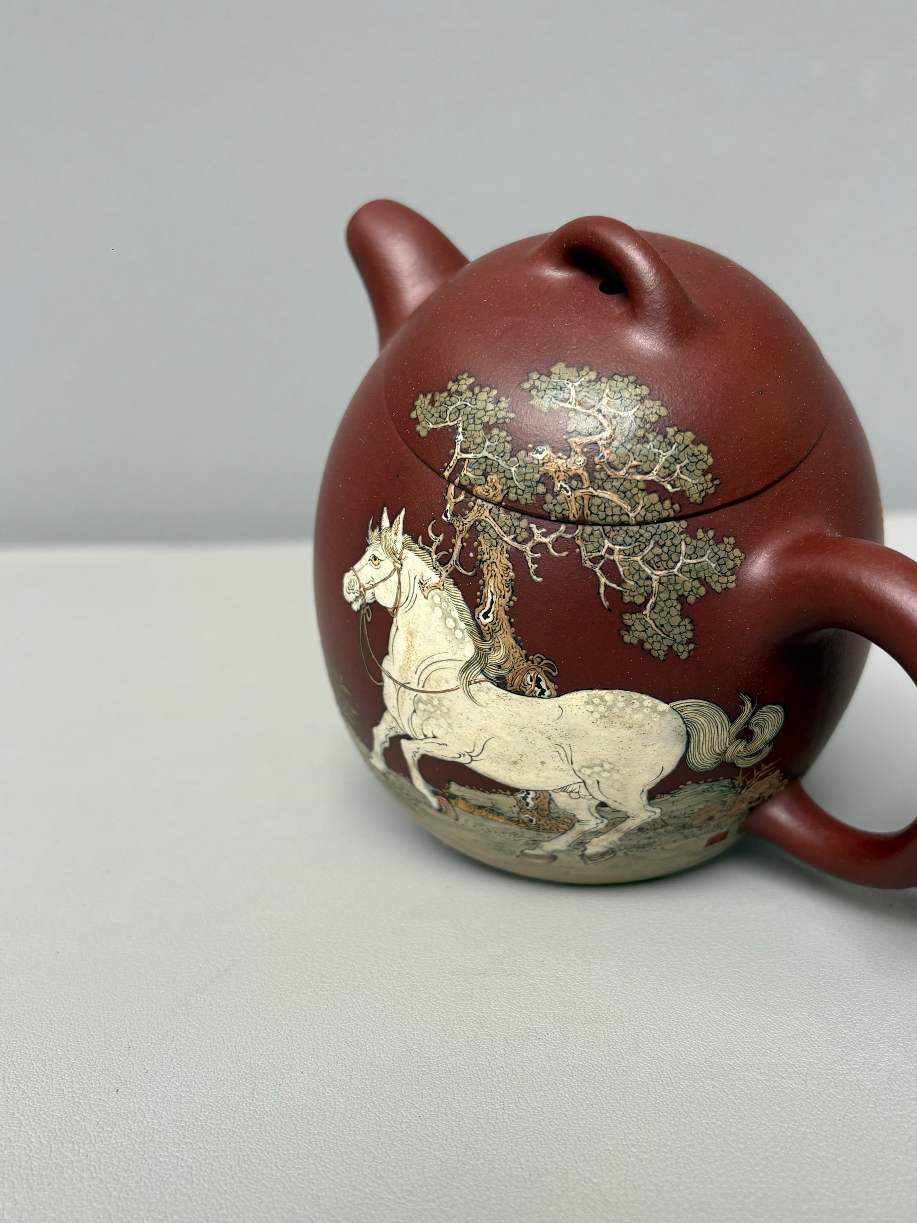 紫砂业界天花板·李金强大师亲绘稀世孤品【秦权壶】收藏传世｜礼赠顶级｜潜力重器👍（可私人定制）  原矿优质底槽清·420cc