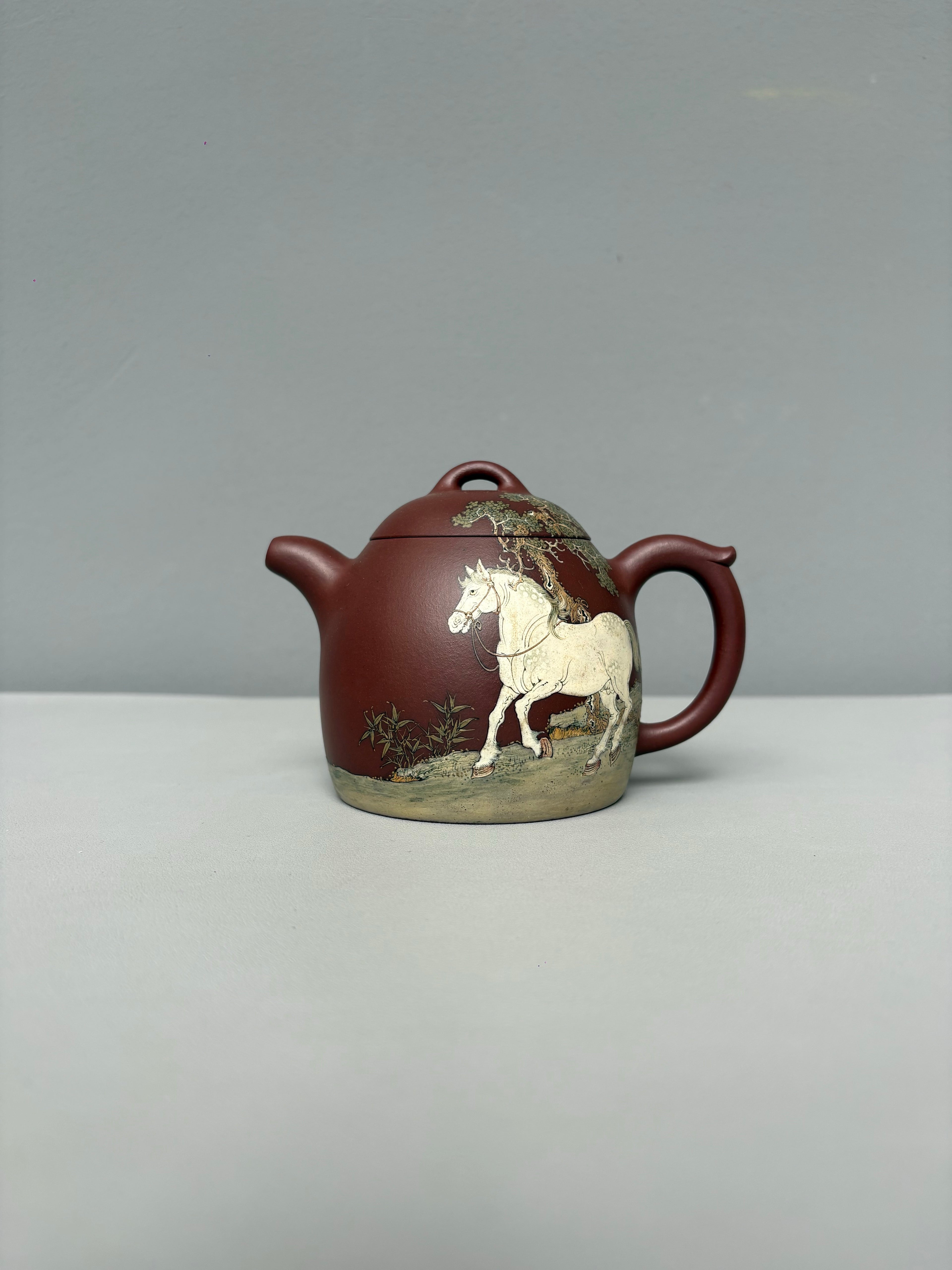紫砂业界天花板·李金强大师亲绘稀世孤品【秦权壶】收藏传世｜礼赠顶级｜潜力重器👍（可私人定制）  原矿优质底槽清·420cc