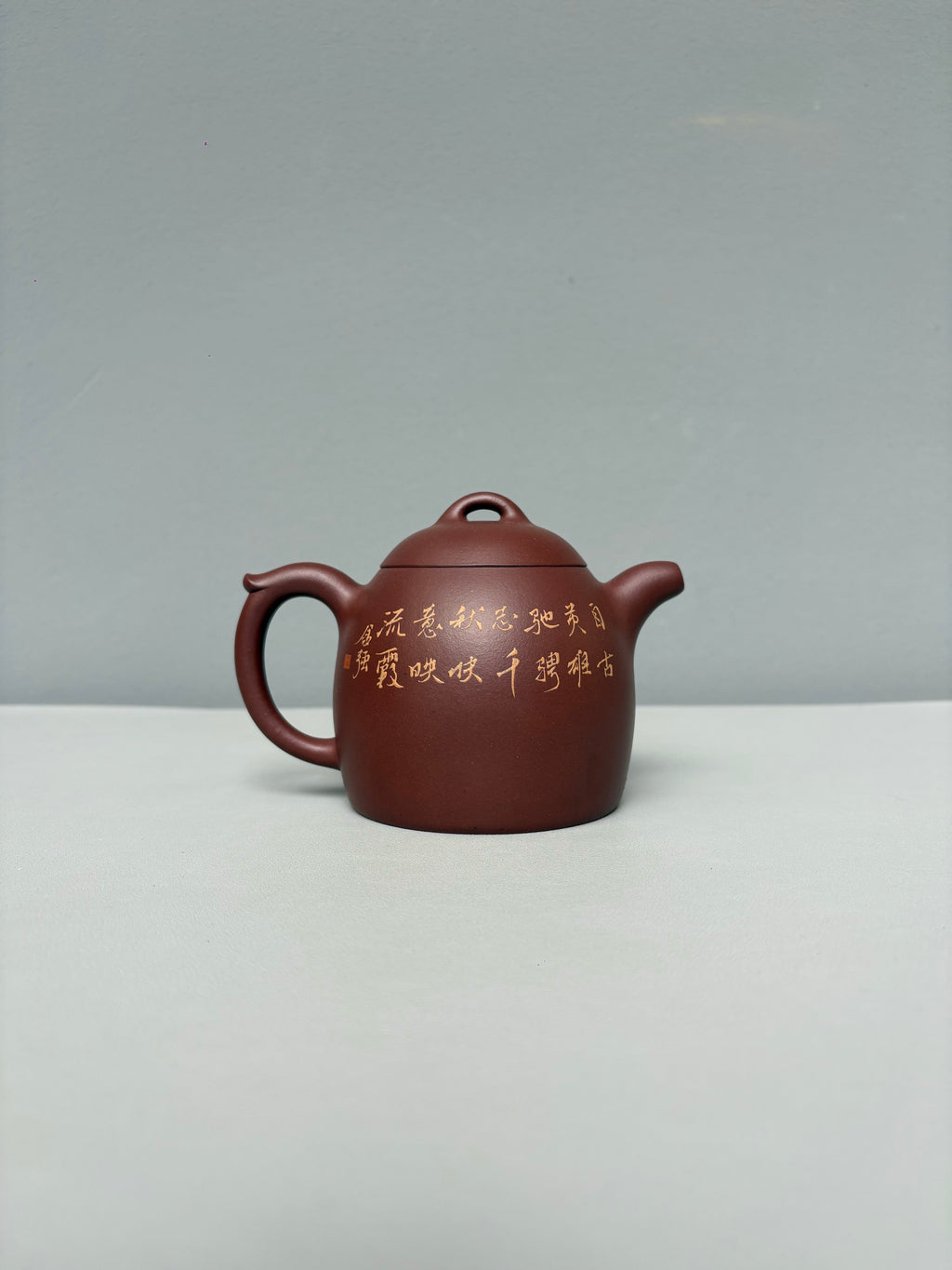 紫砂业界天花板·李金强大师亲绘稀世孤品【秦权壶】收藏传世｜礼赠顶级｜潜力重器👍（可私人定制）  原矿优质底槽清·420cc
