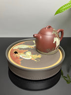 紫砂业界天花板·李金强大师亲绘稀世孤品【秦权壶】收藏传世｜礼赠顶级｜潜力重器👍（可私人定制）  原矿优质底槽清·420cc
