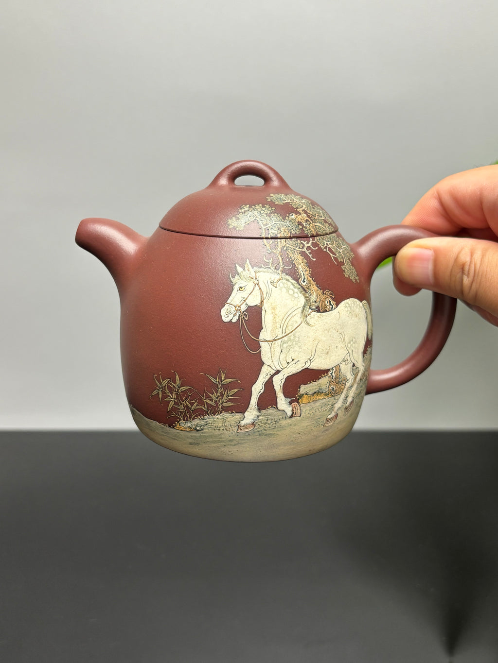 紫砂业界天花板·李金强大师亲绘稀世孤品【秦权壶】收藏传世｜礼赠顶级｜潜力重器👍（可私人定制）  原矿优质底槽清·420cc