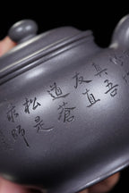 国大师 顾绍培➕省大师 储立之合作限量款✨中国陶瓷艺术终身成就奖重器【掇只壶】——原矿优质青灰泥·580cc