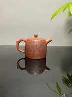 杨喜雨大师顶流臻品《井栏·五福图》五虎，形神兼备·礼藏双宜·传世重器！  ——原矿优质底槽清·430cc ——紫砂刻绘全能艺术名家·杨喜雨 亲工