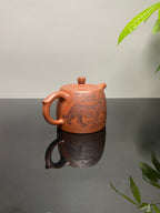 杨喜雨大师顶流臻品《井栏·五福图》五虎，形神兼备·礼藏双宜·传世重器！  ——原矿优质底槽清·430cc ——紫砂刻绘全能艺术名家·杨喜雨 亲工