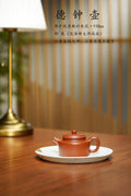 范泽锋高徒·邱爽紫砂潜力重器《德钟壶》是您礼藏皆宜的高端艺术品👍  ——原矿优质粗砂朱泥·110cc ——江苏省级大师·邱爽 亲制