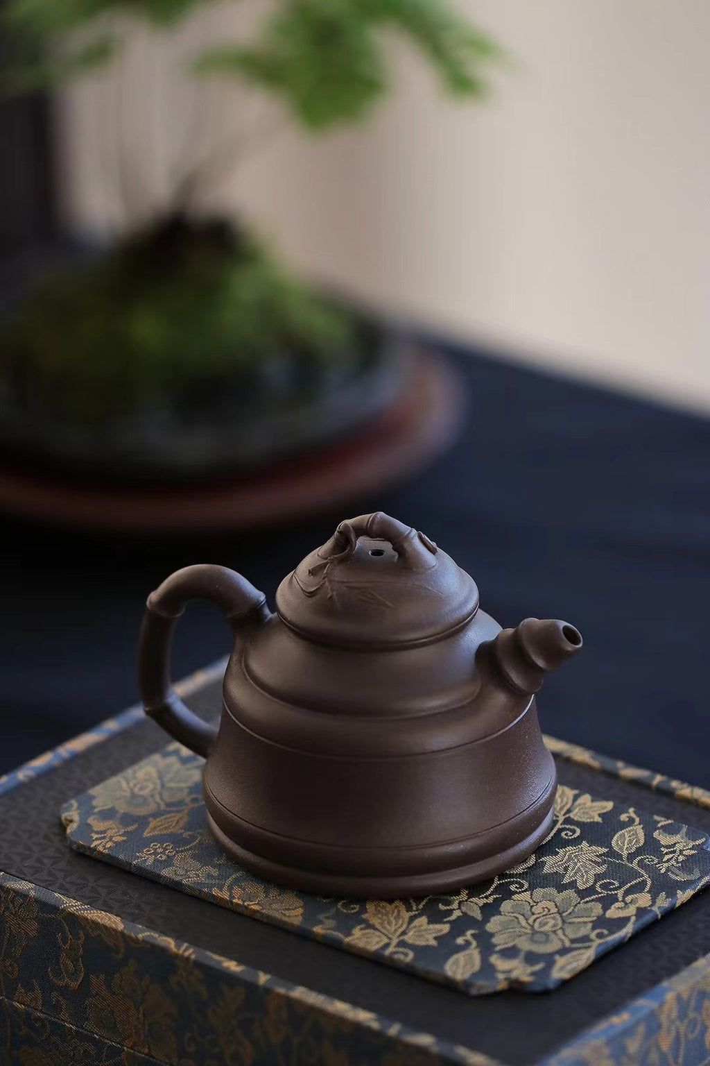 省大师吴培林高徒·王雅丽制【竹鼎壶】世家传承·精工之作，收藏送礼皆宜——泥料：原矿优质天清泥·200cc