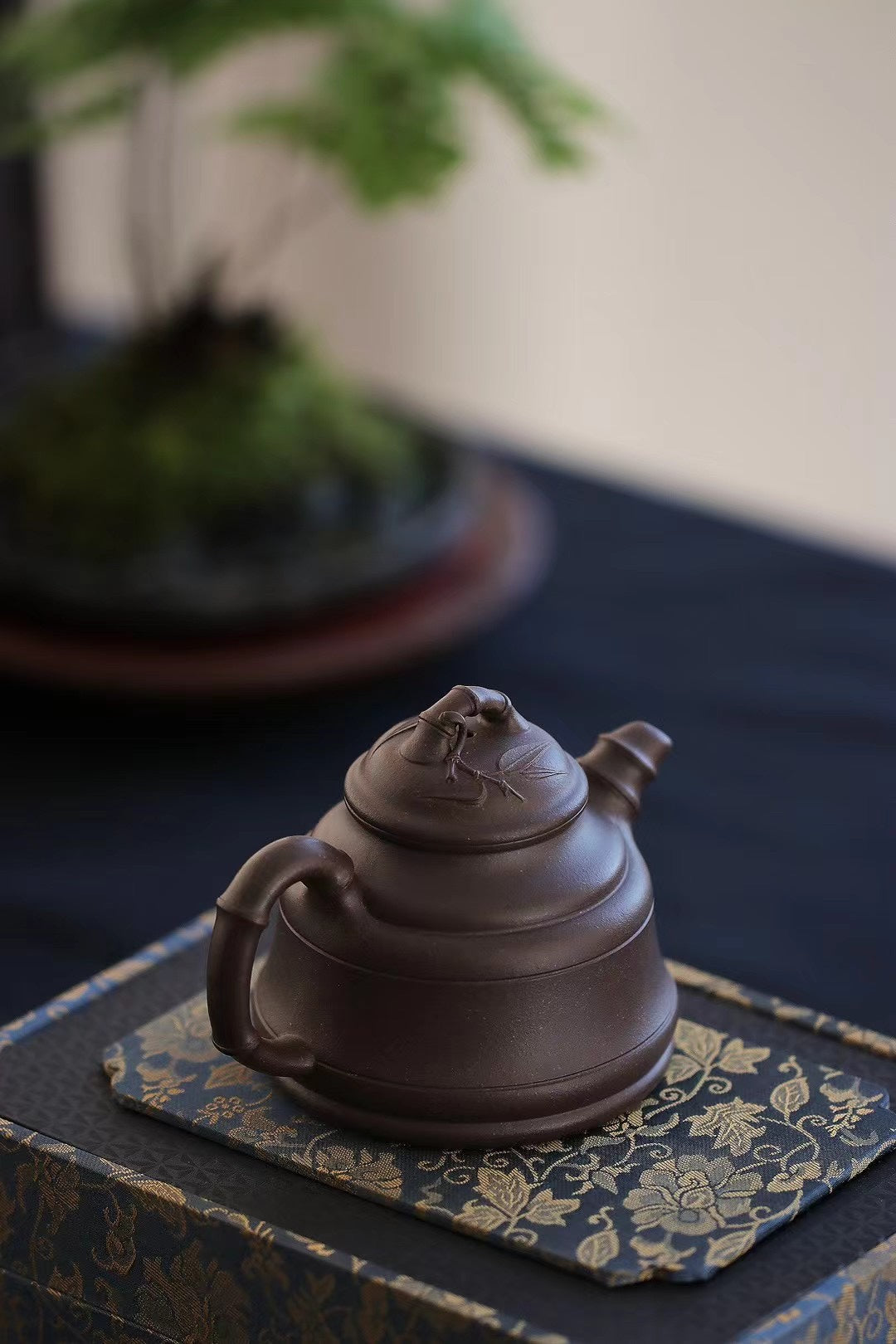 省大师吴培林高徒·王雅丽制【竹鼎壶】世家传承·精工之作，收藏送礼皆宜——泥料：原矿优质天清泥·200cc