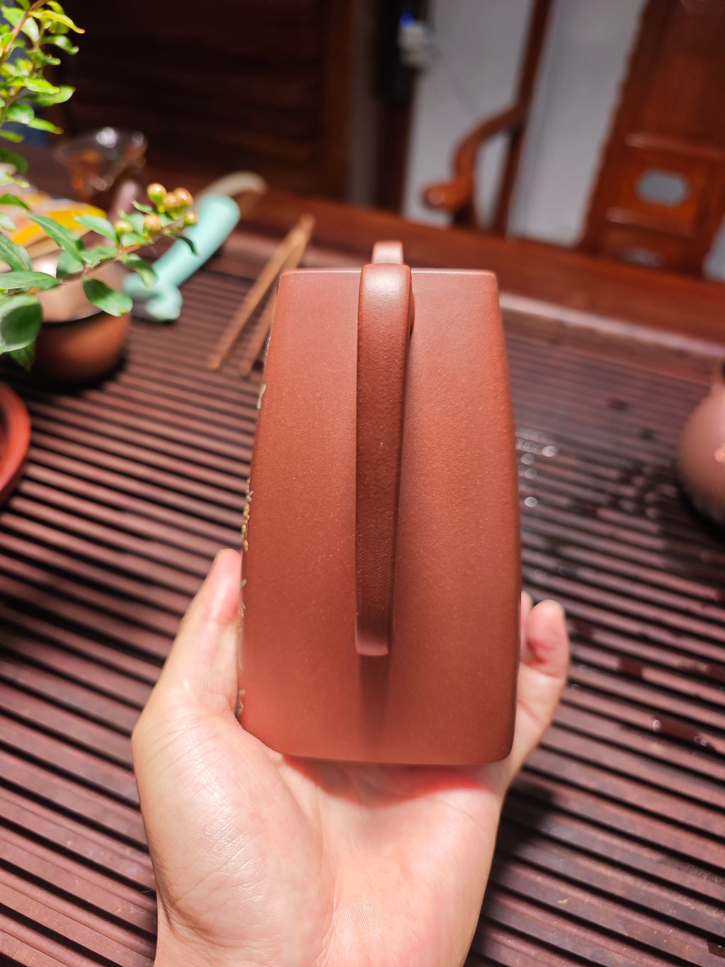 新品，何卫枫重器套组，云鼎四方，原矿优质底槽清·600cc，杯子180cc，一壶两杯两碟五件套！  【方器大师·何卫枫】