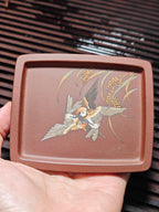 新品，何卫枫重器套组，云鼎四方，原矿优质底槽清·600cc，杯子180cc，一壶两杯两碟五件套！  【方器大师·何卫枫】