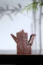 大藏家典藏孤品｜紫砂界的唯一·张娟全手工巅峰巨作《弯把松桩》传世收藏·礼赠顶级重器！ 原矿优质老紫泥·780cc