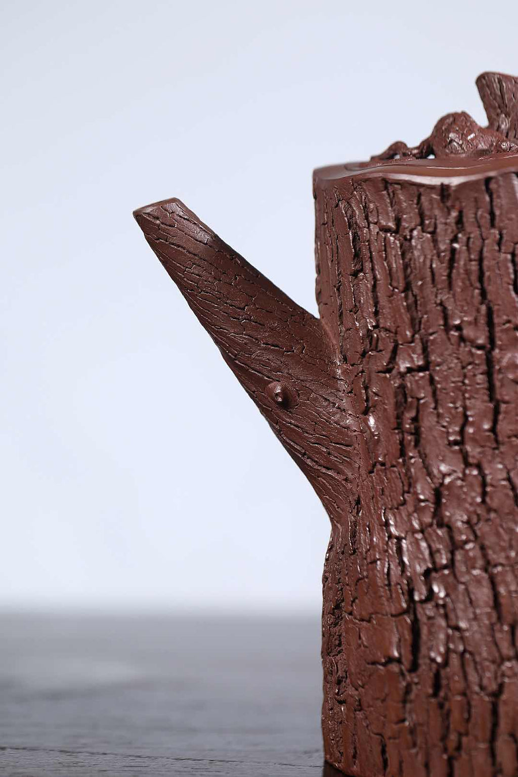 大藏家典藏孤品｜紫砂界的唯一·张娟全手工巅峰巨作《弯把松桩》传世收藏·礼赠顶级重器！ 原矿优质老紫泥·780cc