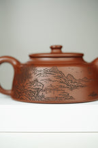范大生嫡脉｜范秀芳制 范伟群装饰｜双省大师联诀紫砂臻品《井栏壶》传世收藏·礼赠双绝重器！  ——原矿优质底槽清·260cc