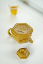 范大生紫砂六方竹鼎壶 - 范秀芳製作的藝術珍品