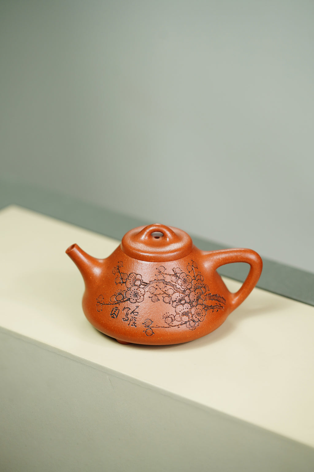 中国紫砂界当代梅王·朱炳浩(石陶）本工巅峰臻品《子冶石瓢》｜稀世臻藏·礼藏天花板重器！(可接高端定制) &nbsp; ——原矿优质金降坡·130cc