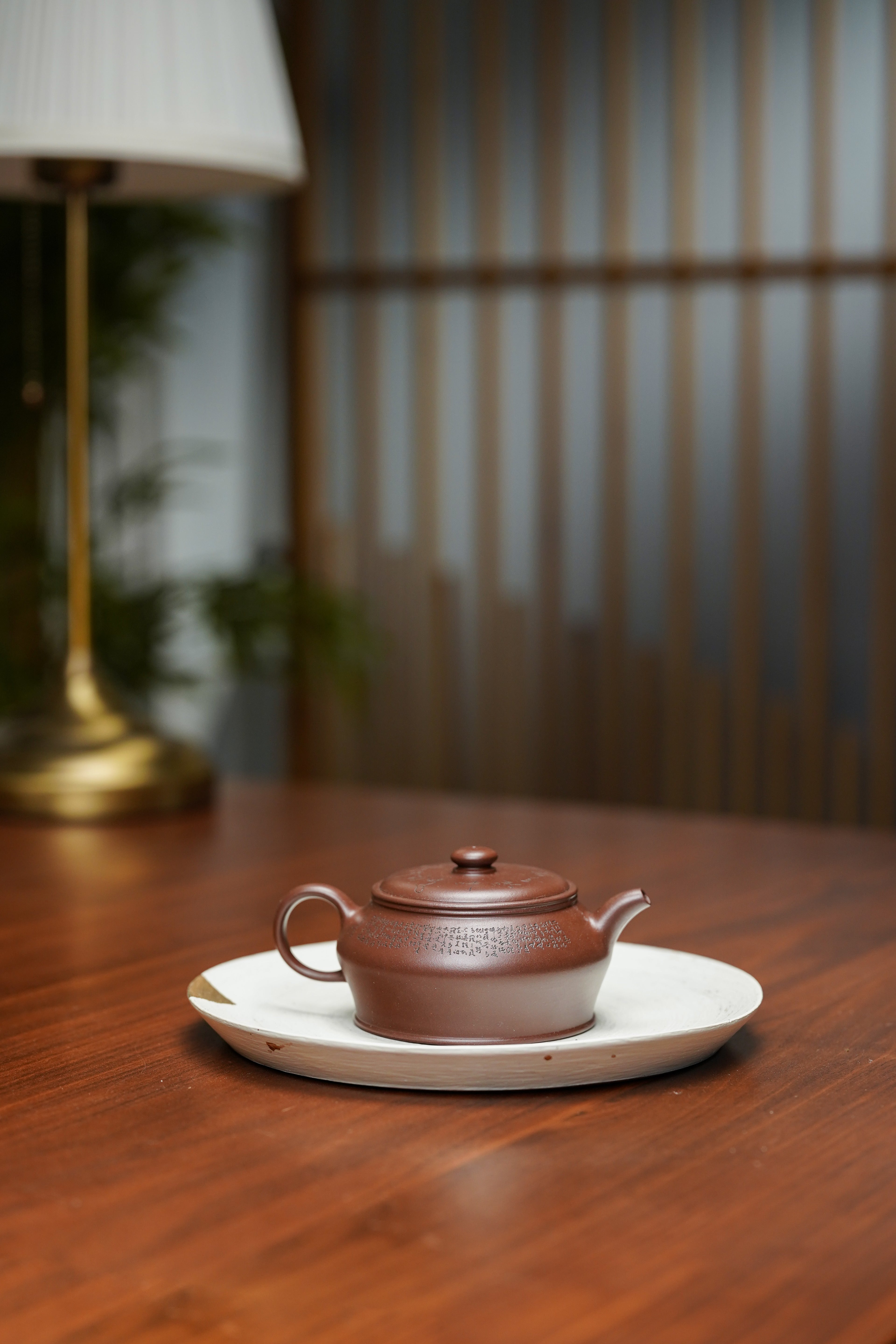 郑求标大师｜心经+吉祥经至尊禅意臻品【曼珠壶】礼藏传世重器👍 ——原矿优质老紫泥·150cc ——紫砂心经刻绘大师·郑求标 恭刻
