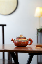 高级工艺美术师·许时娟制【仿古套组】礼藏皆宜·匠心之作！ 泥料：原矿优质清水泥·320cc