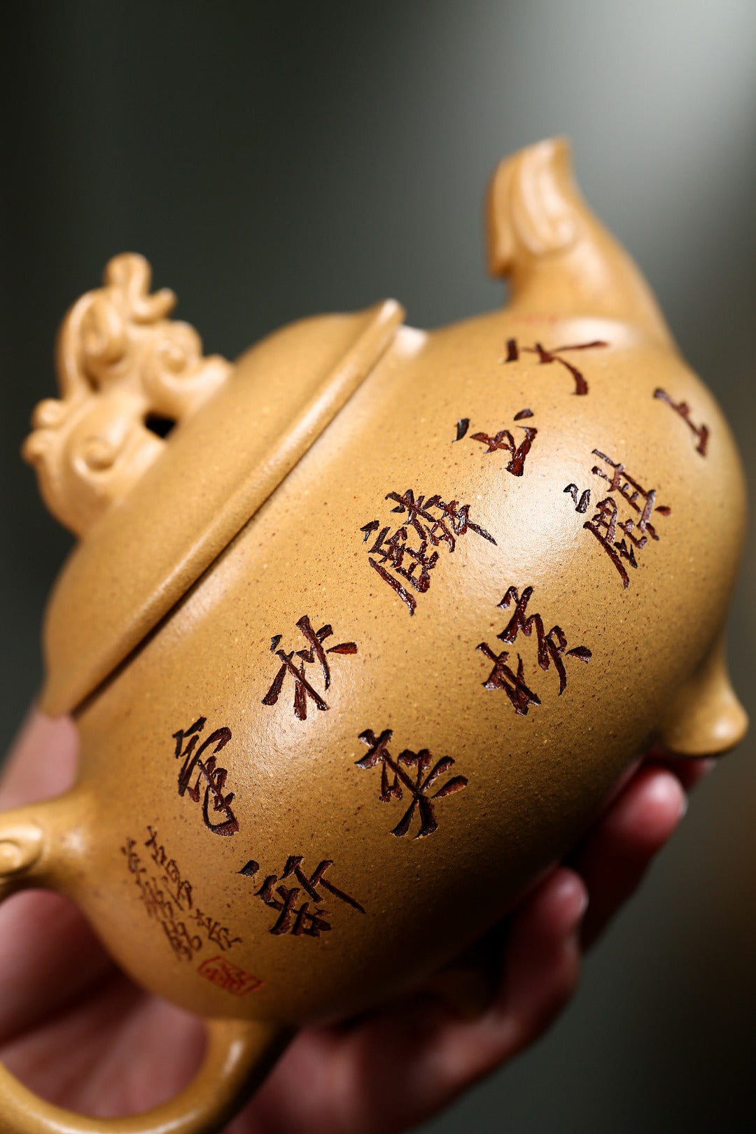 高级工艺美术师·许时娟制【福绛】礼藏皆宜·匠心之作！  泥料：原矿优质段泥·370cc