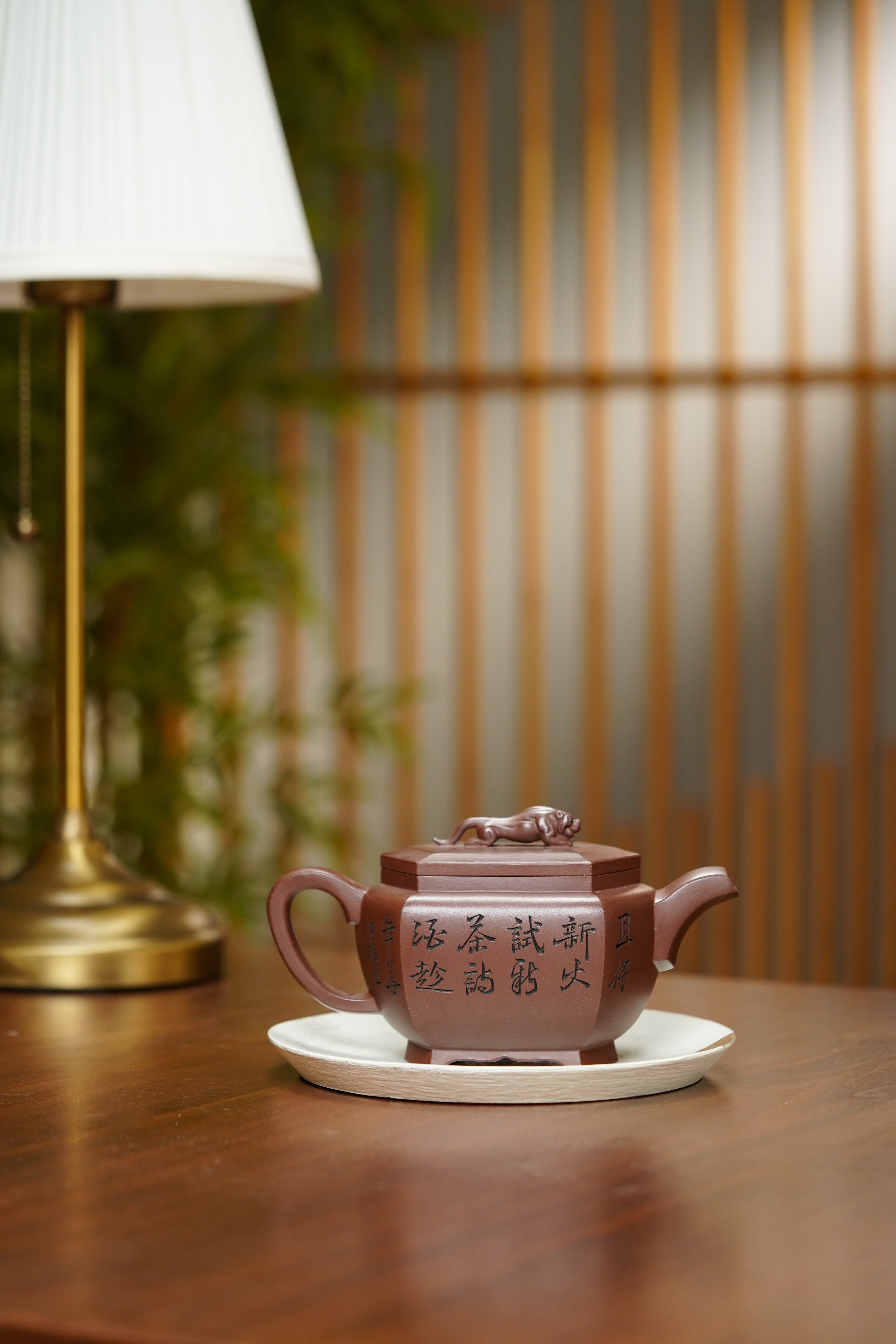 昌鸿紫砂 礼藏至尊｜双国大师李昌鸿臻品《六方虎啸壶》收藏送礼皆宜重器！ 原矿优质底槽清·500cc
