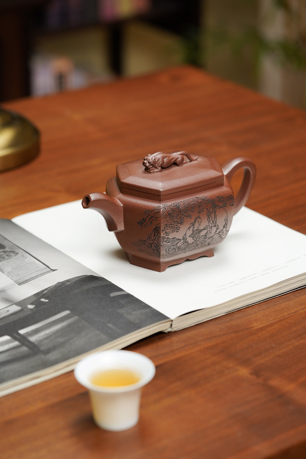 昌鸿紫砂 礼藏至尊｜双国大师李昌鸿臻品《六方虎啸壶》收藏送礼皆宜重器！ 原矿优质底槽清·500cc