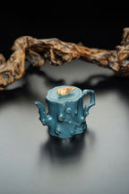 昌鸿紫砂 礼藏至尊｜双国大师李昌鸿臻品《喜上眉梢壶》收藏送礼皆宜重器！ 优质墨绿泥·390cc
