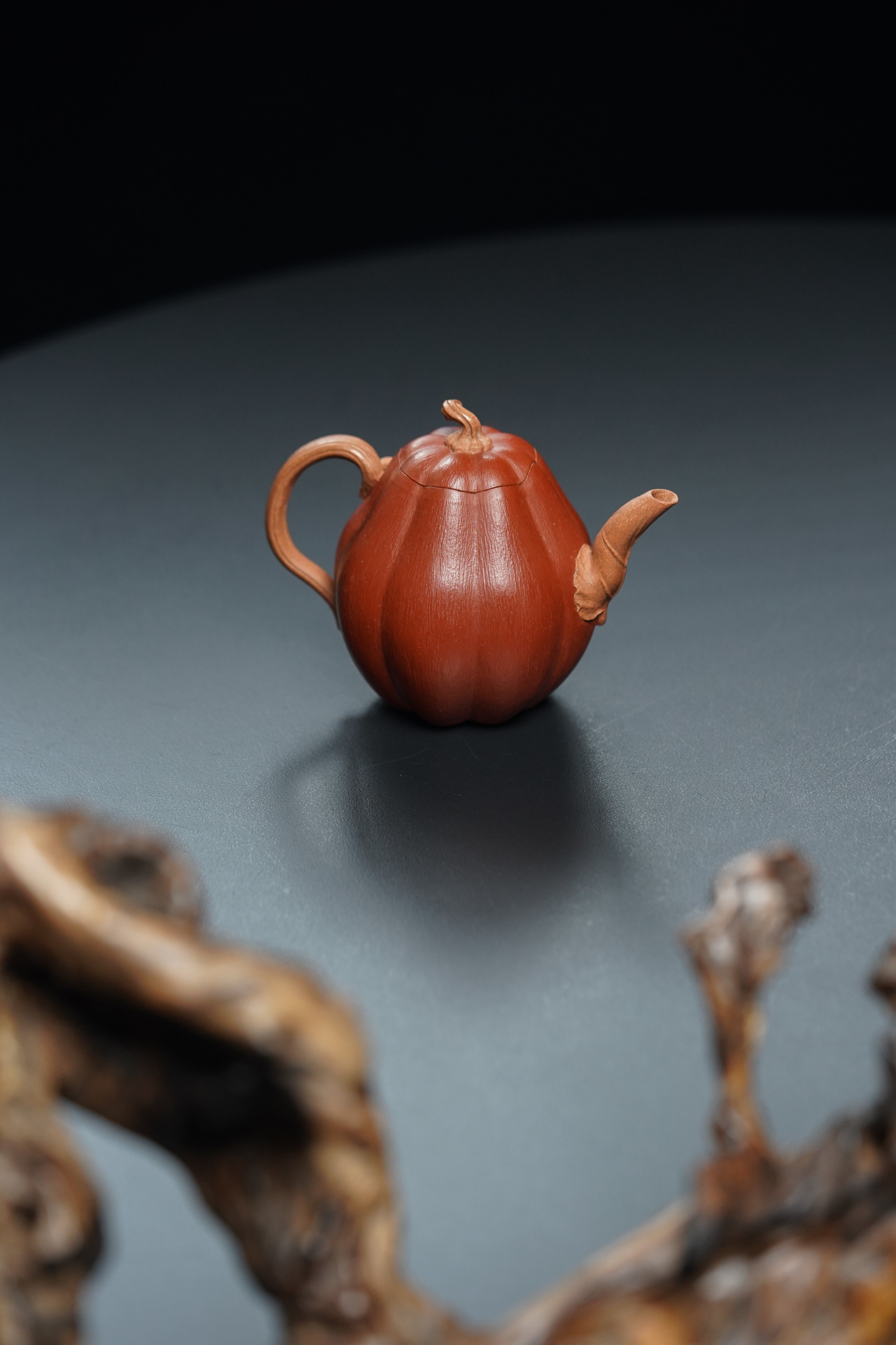 蒋蓉之女 传世花器｜蒋艺华·非遗紫砂巅峰重器《南瓜壶》收藏传世·高端礼赠艺术珍品！  ——原矿优质老段泥粉浆·180cc ——中国传统陶瓷艺术大师·蒋艺华 制