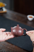 壶名：涧兰幽芬（西施） 作者：韩慧琴 泥料：紫玉金沙 容量：230cc