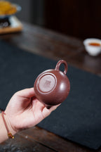 壶名：涧兰幽芬（西施） 作者：韩慧琴 泥料：紫玉金沙 容量：230cc