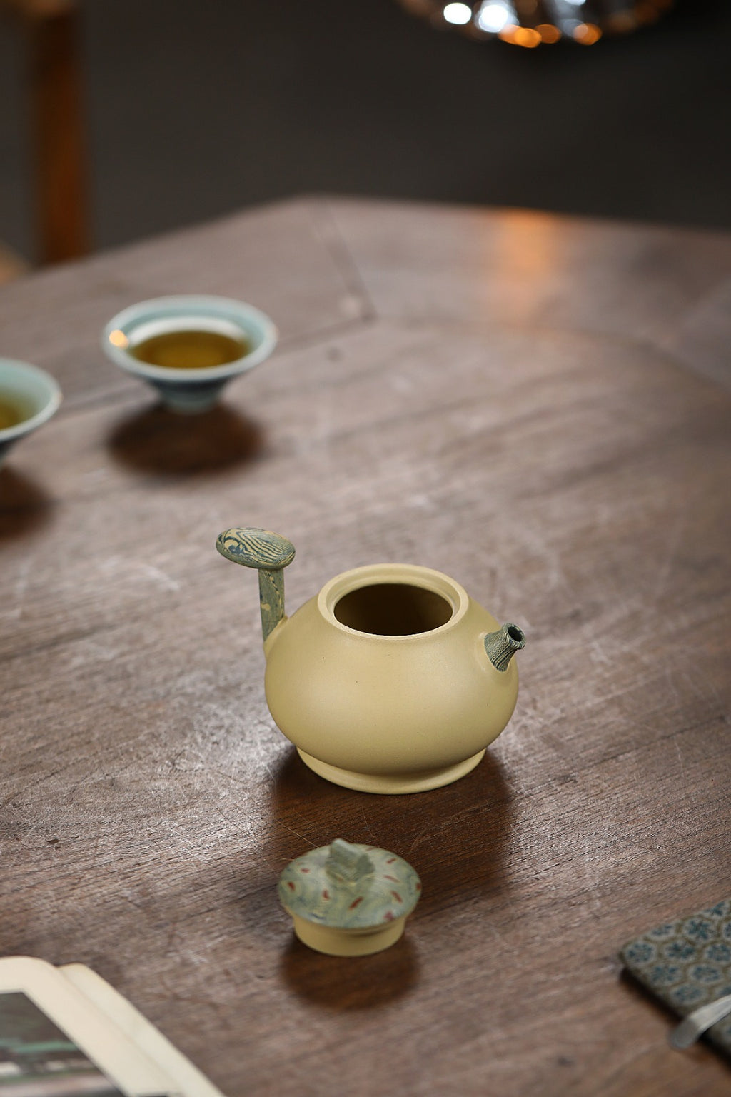 《唐羽》 国家级工艺美术师 鲍玉华 原矿本山绿泥，240cc