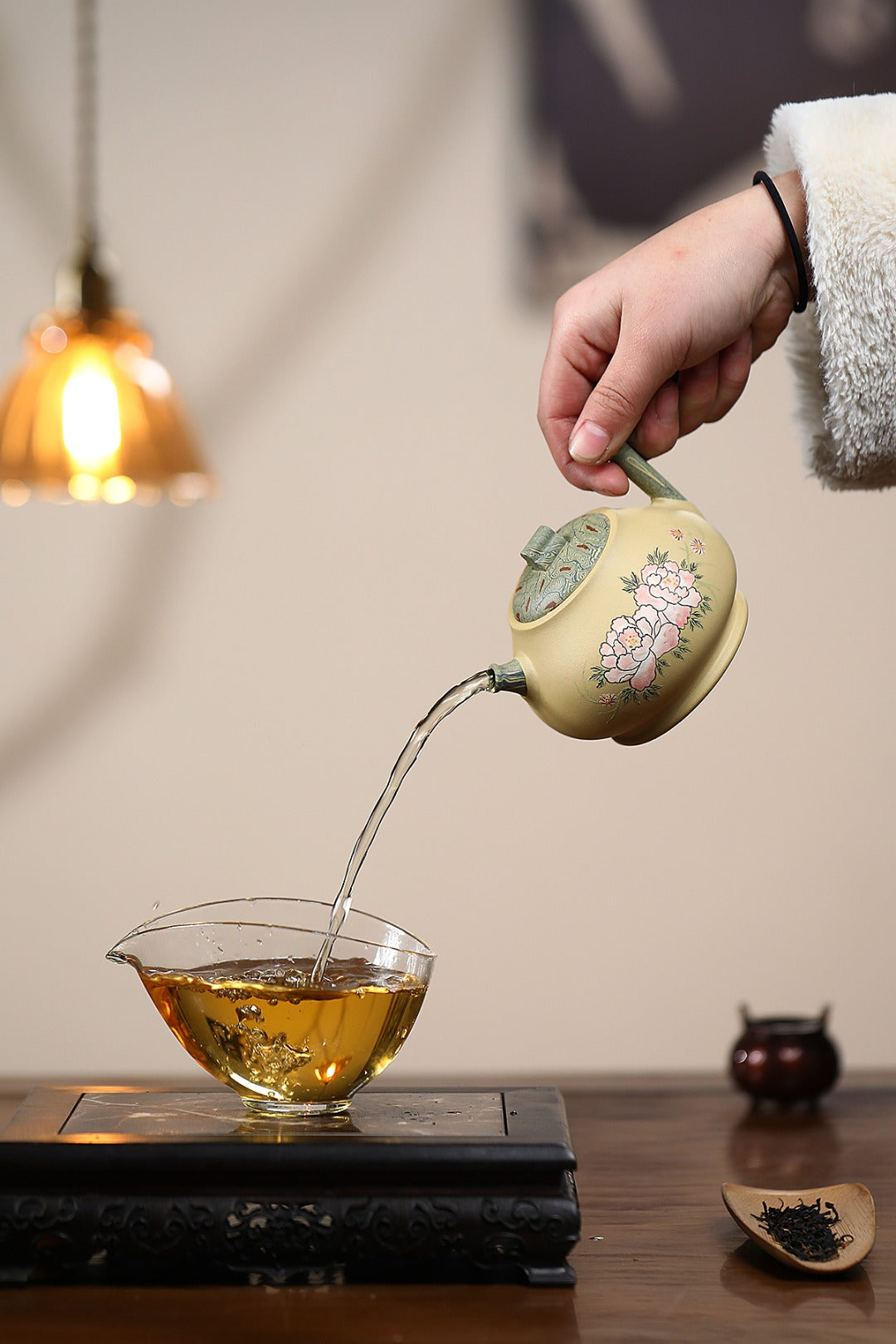 《唐羽》 国家级工艺美术师 鲍玉华 原矿本山绿泥，240cc