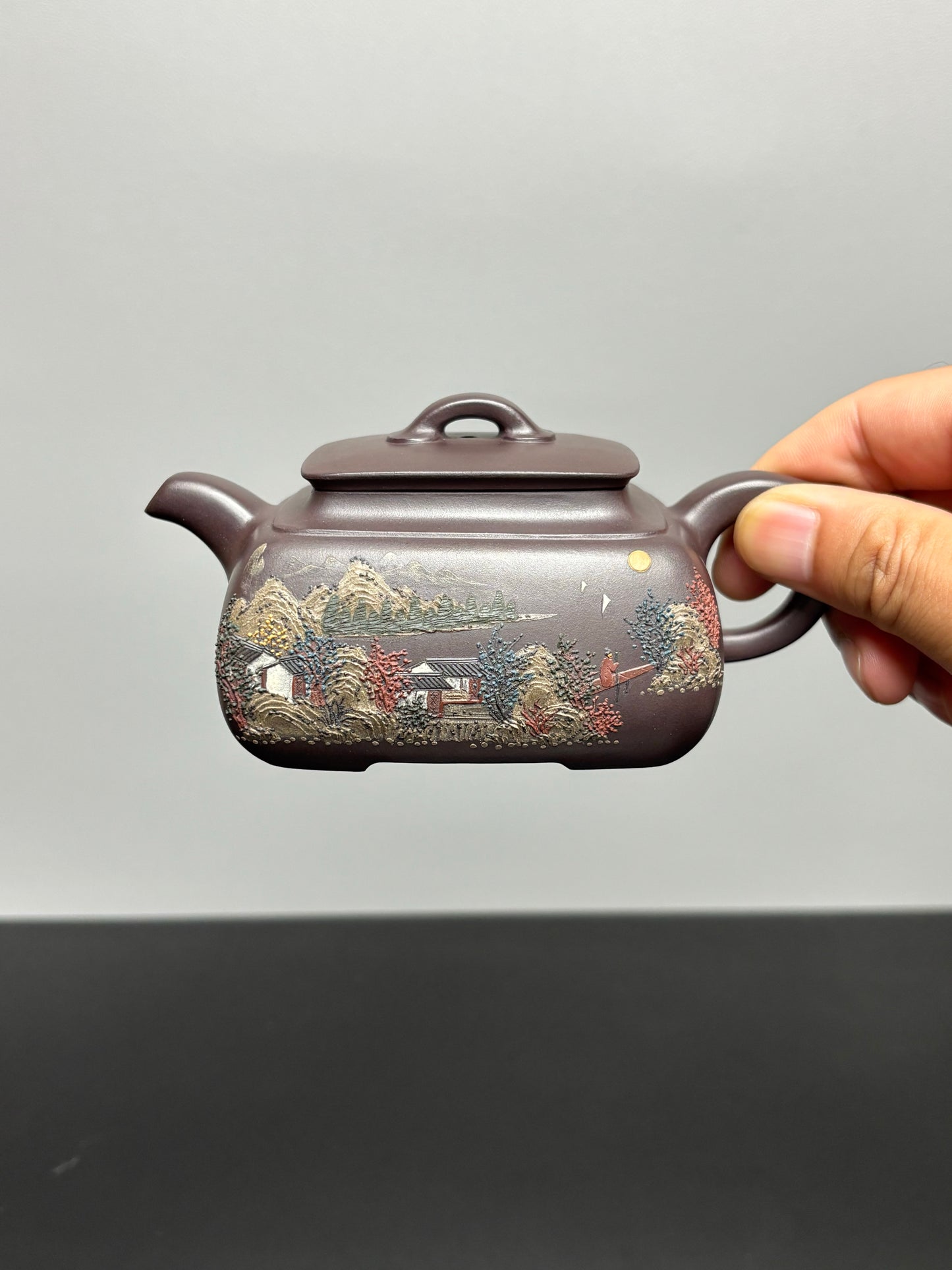 耿浩方器 礼藏双绝｜紫砂界80后方器巨匠巅峰臻品《四方坦然壶》甄选原矿优质90纯紫老泥·230cc
