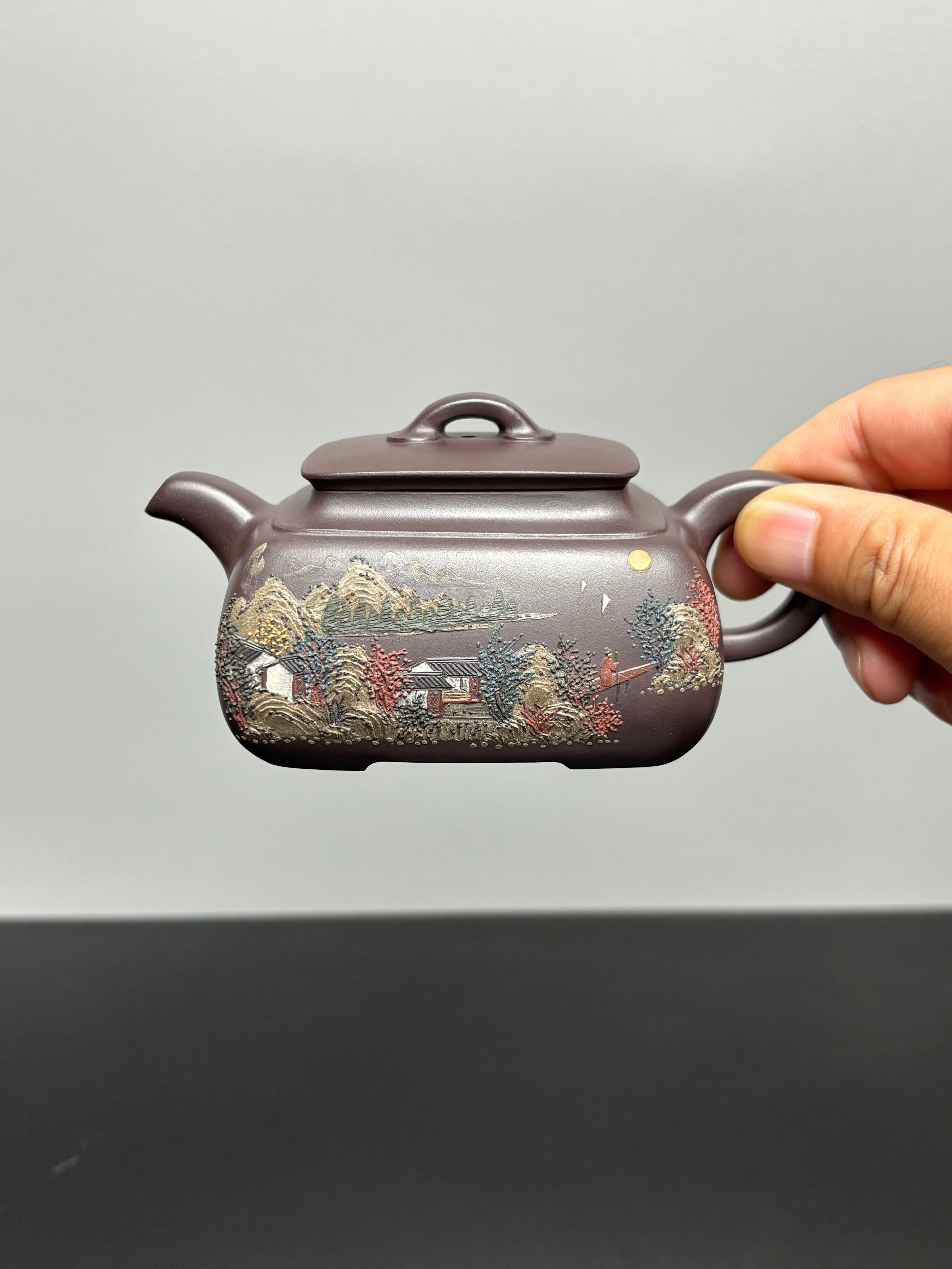 耿浩方器 礼藏双绝｜紫砂界80后方器巨匠巅峰臻品《四方坦然壶》甄选原矿优质90纯紫老泥·230cc