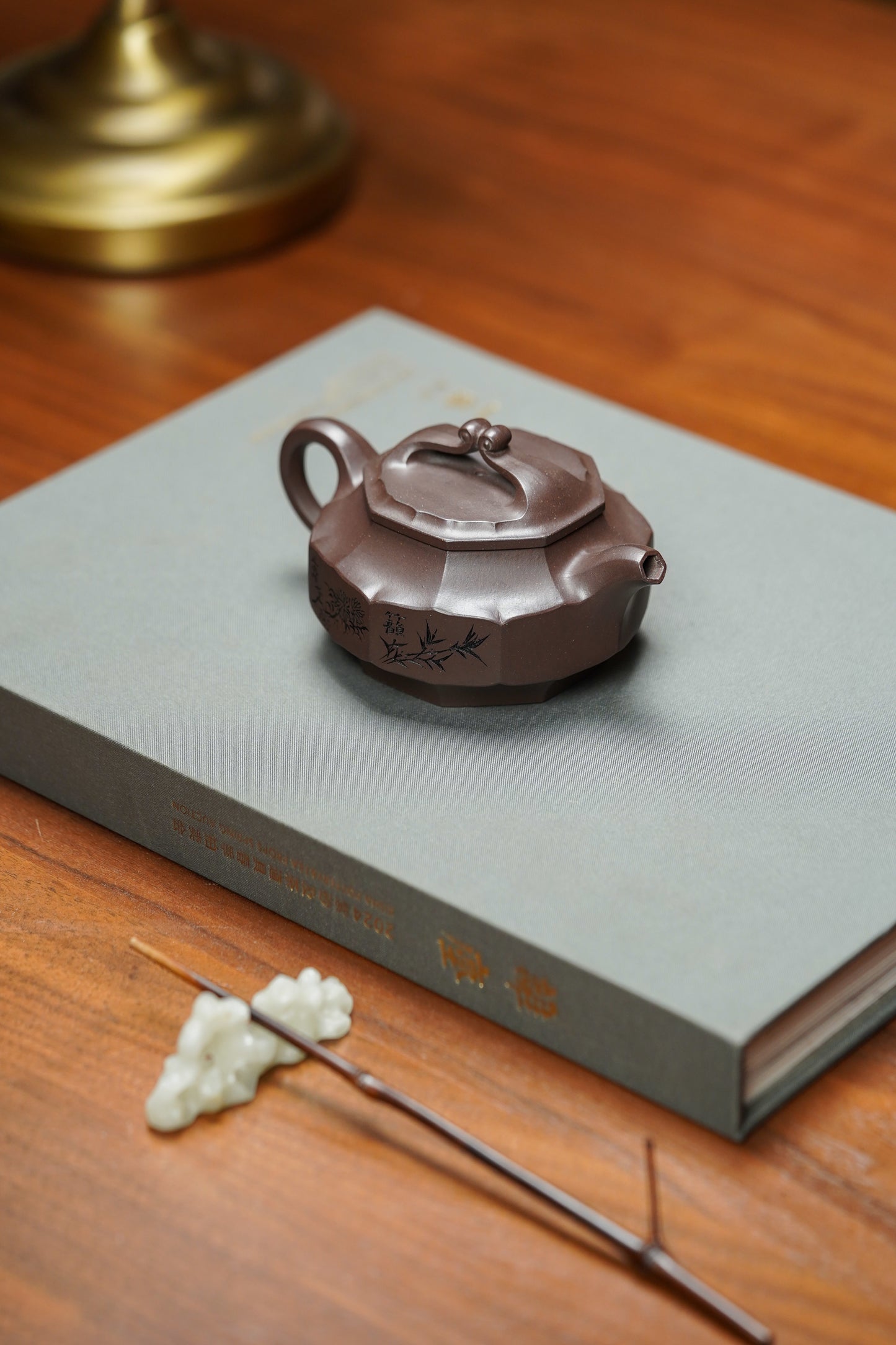 昌鸿紫砂 礼藏至尊｜双国大师李昌鸿臻品《永结同心壶》收藏送礼皆宜重器！原矿优质紫泥·170cc