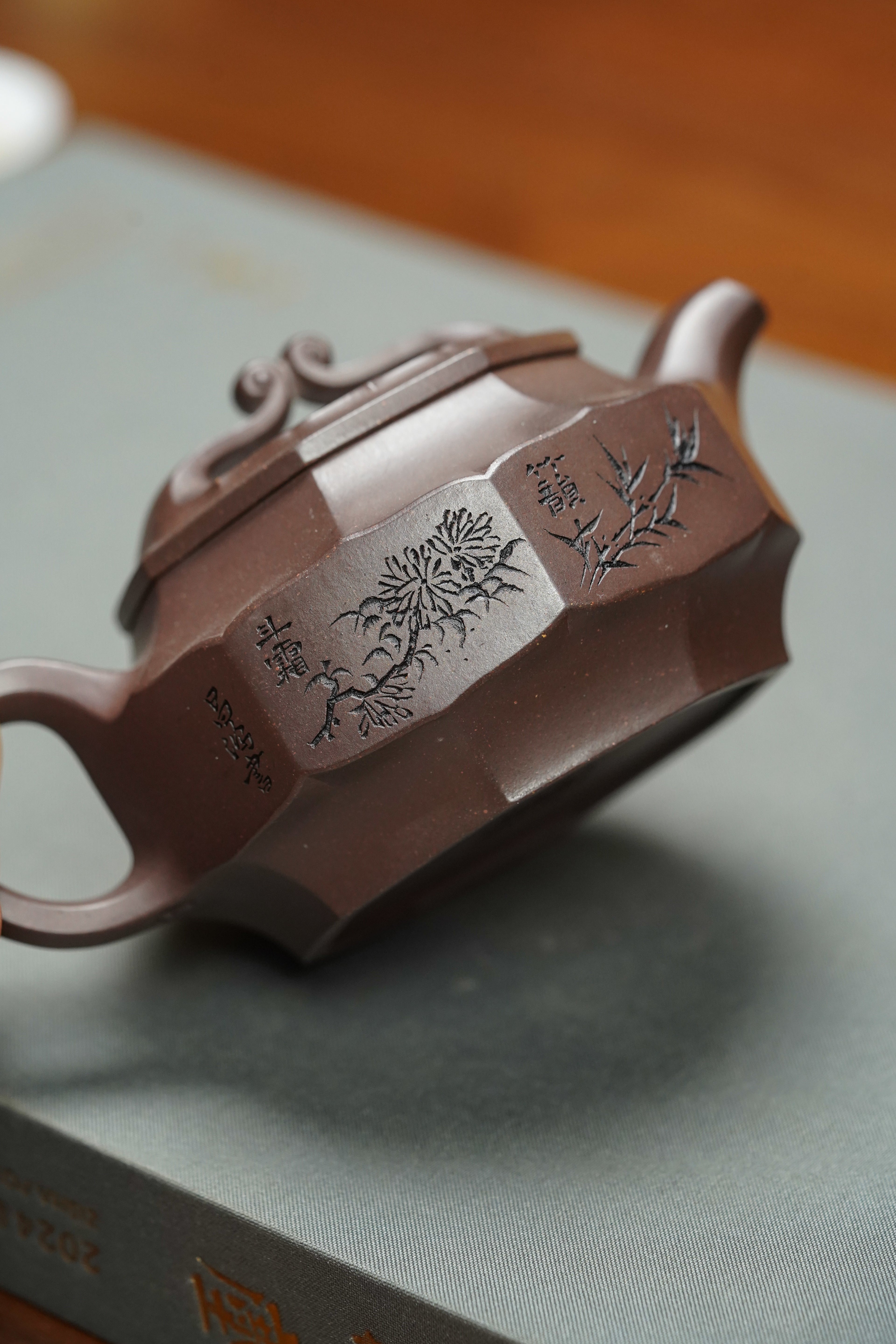 昌鸿紫砂 礼藏至尊｜双国大师李昌鸿臻品《永结同心壶》收藏送礼皆宜重器！原矿优质紫泥·170cc
