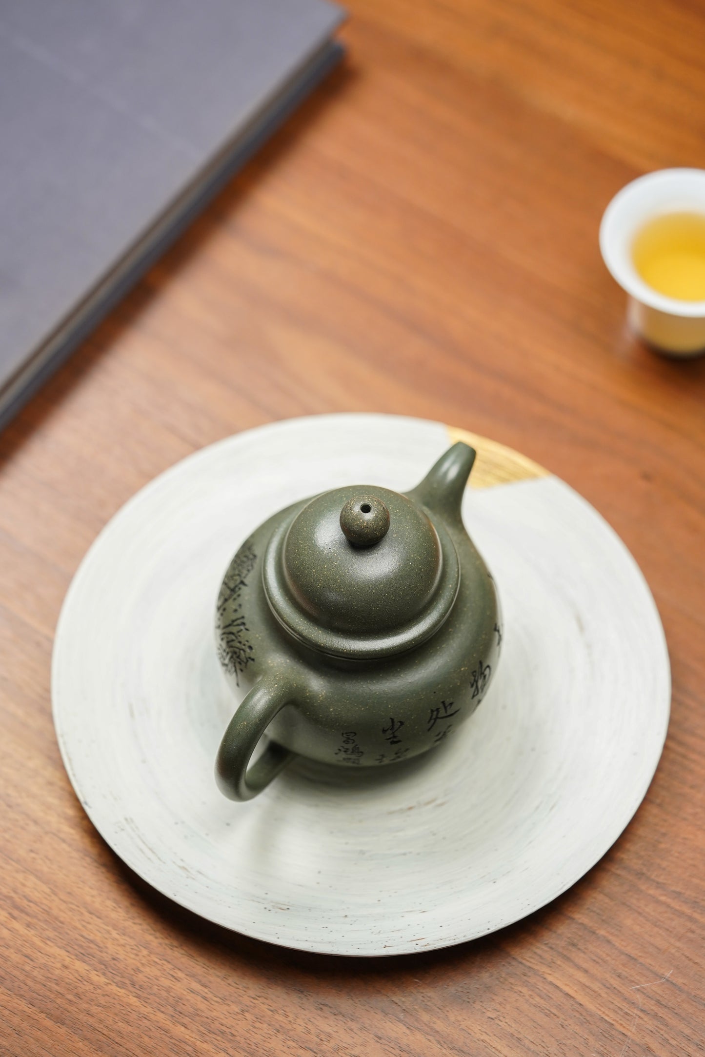 昌鸿紫砂 礼藏至尊｜双国大师李昌鸿臻品《掇球壶》收藏送礼皆宜重器！优质景舟雪花绿泥·200cc
