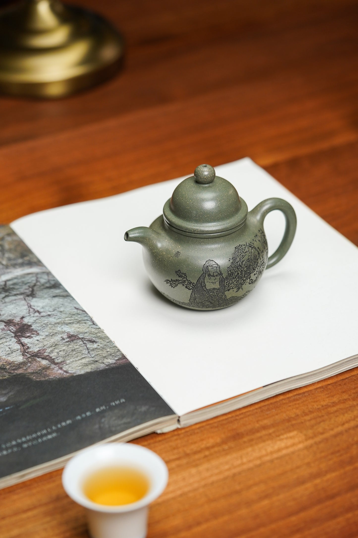 昌鸿紫砂 礼藏至尊｜双国大师李昌鸿臻品《掇球壶》收藏送礼皆宜重器！优质景舟雪花绿泥·200cc