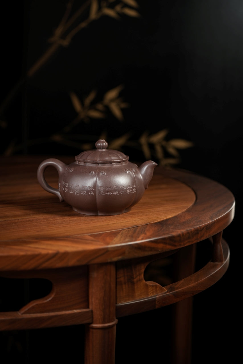 范大生嫡脉｜范秀芳制 范伟群装饰｜双省大师联诀紫砂臻品《同心壶》——原矿优质天青泥·300cc（入册款代表作）