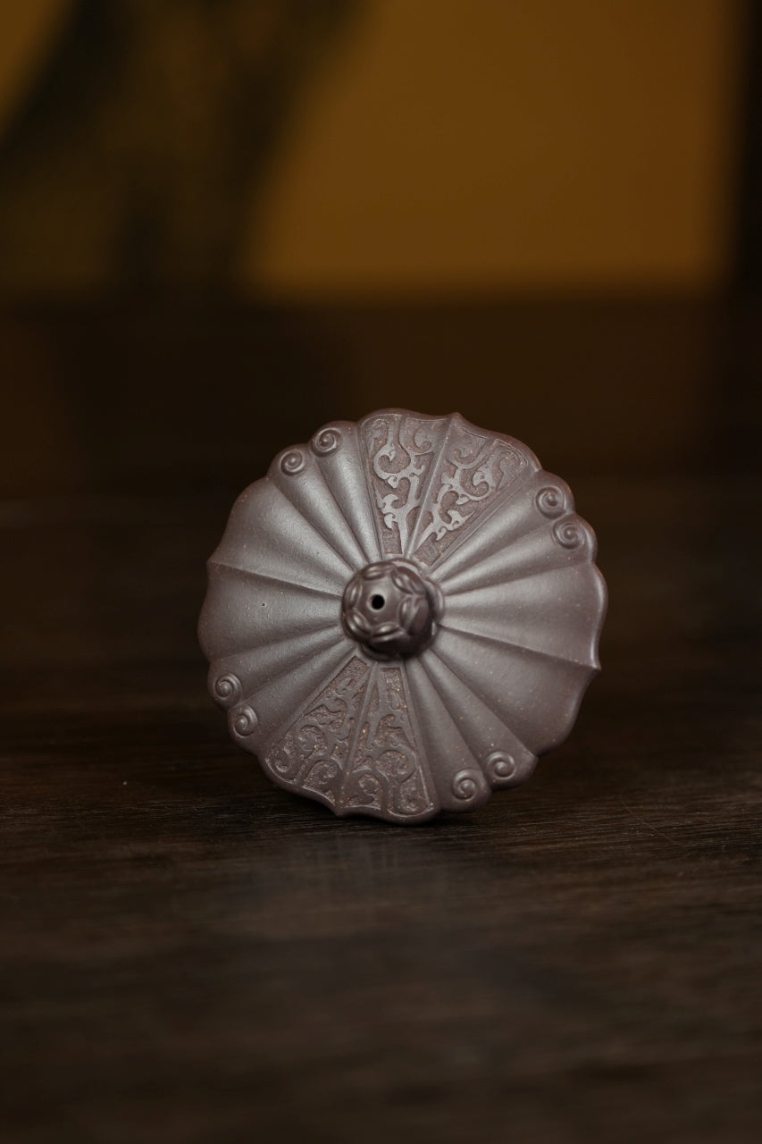范大生嫡脉·江苏省大师范秀芳·紫砂臻品《莲生壶》——原矿优质天青泥·180cc（入册款代表作）