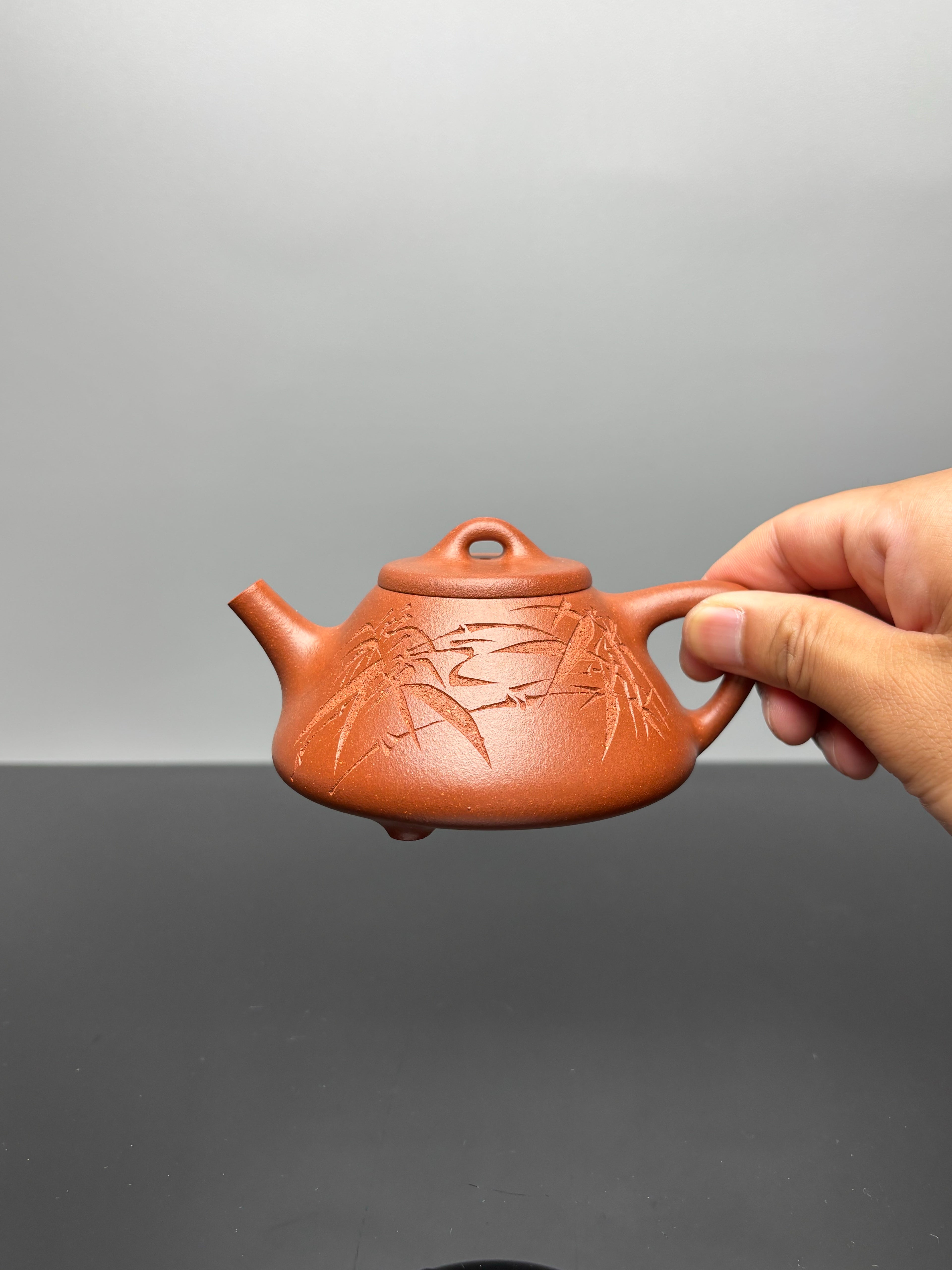 范泽锋高徒·省大师邱爽制·国大师邱玉林装饰【子冶石瓢】——原矿优质纯砂降坡泥 220cc ——江苏省级大师·邱爽 亲制