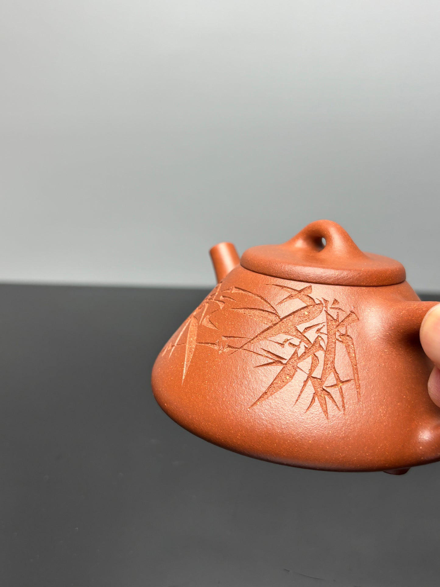 范泽锋高徒·省大师邱爽制·国大师邱玉林装饰【子冶石瓢】——原矿优质纯砂降坡泥 220cc ——江苏省级大师·邱爽 亲制