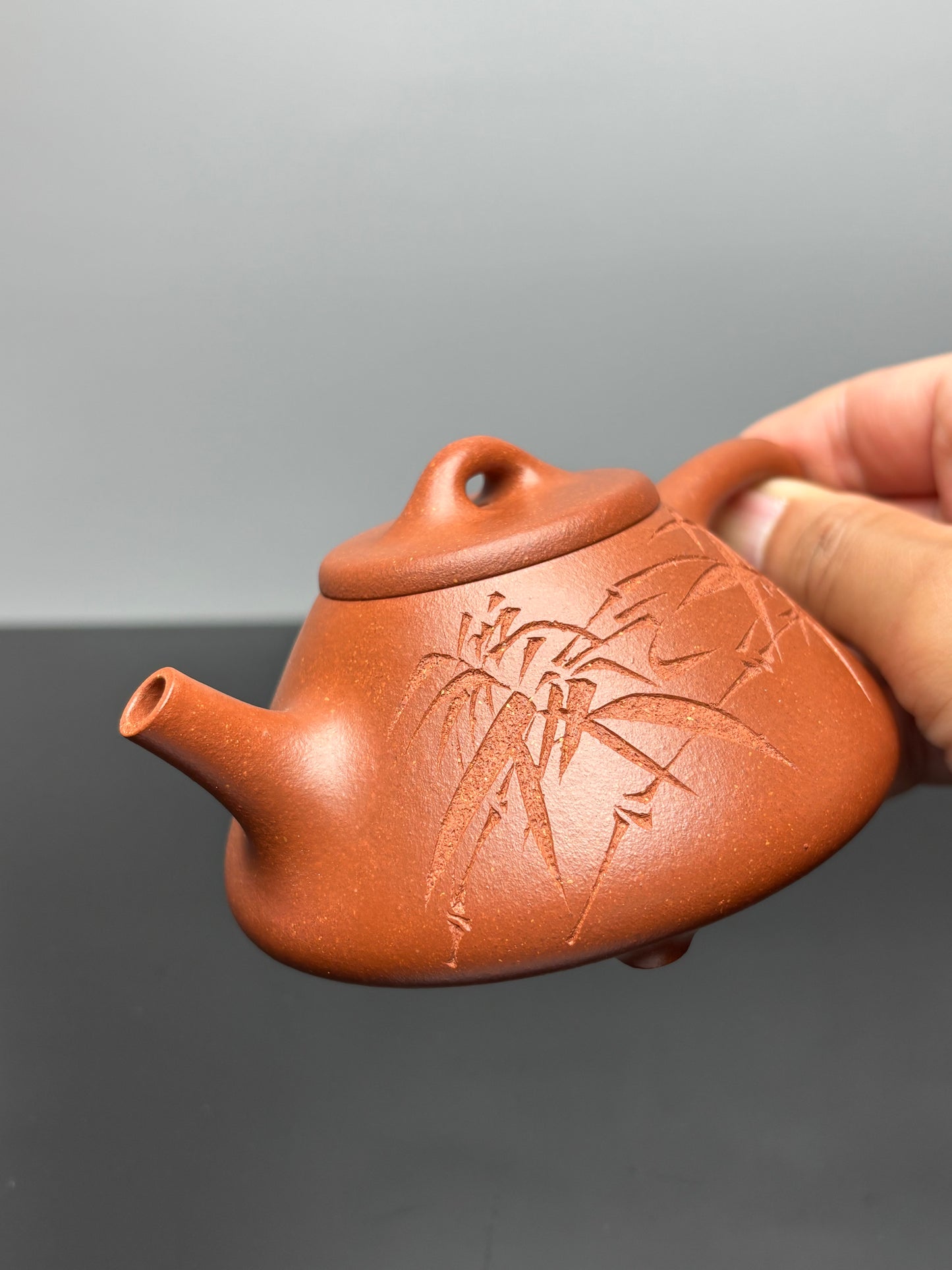 范泽锋高徒·省大师邱爽制·国大师邱玉林装饰【子冶石瓢】——原矿优质纯砂降坡泥 220cc ——江苏省级大师·邱爽 亲制