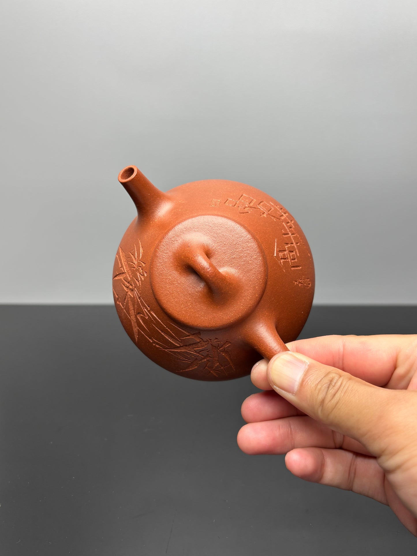 范泽锋高徒·省大师邱爽制·国大师邱玉林装饰【子冶石瓢】——原矿优质纯砂降坡泥 220cc ——江苏省级大师·邱爽 亲制