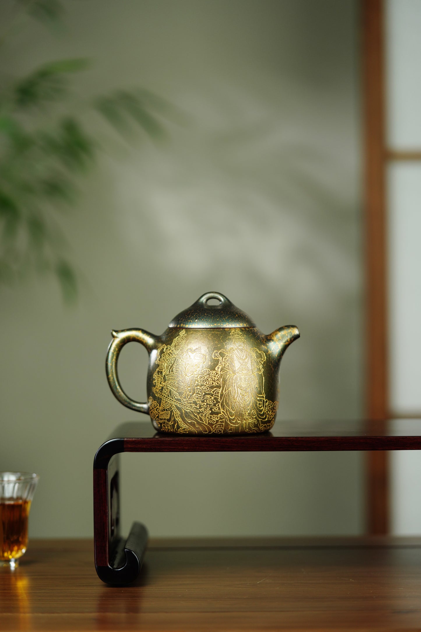 秦权藏势，五路聚财｜邱爽×邱玉林双大师联袂【秦权·五路财神】——原矿优质底槽清·350cc（黄金贝壳烧）
