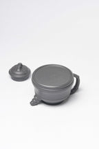 省大师吴培林高徒·王雅丽制【竹鼎壶】世家传承·精工之作——泥料：原矿优质天青泥·180cc