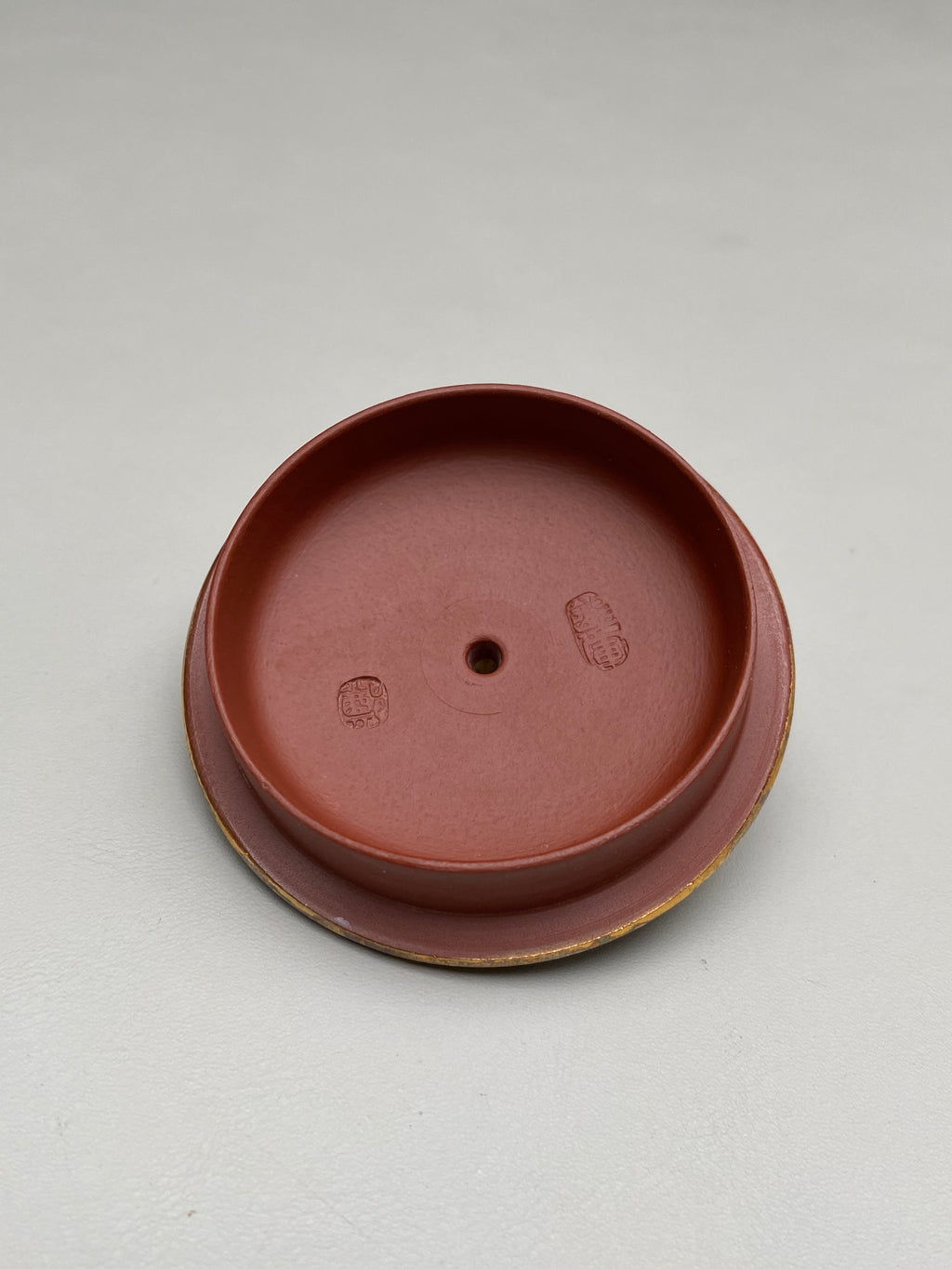 紫砂特色黄金紫晶贝壳烧【竹节石瓢】与众不同的藏品！  ——原矿优质朱泥·200cc ——著名紫砂艺术家·郑军