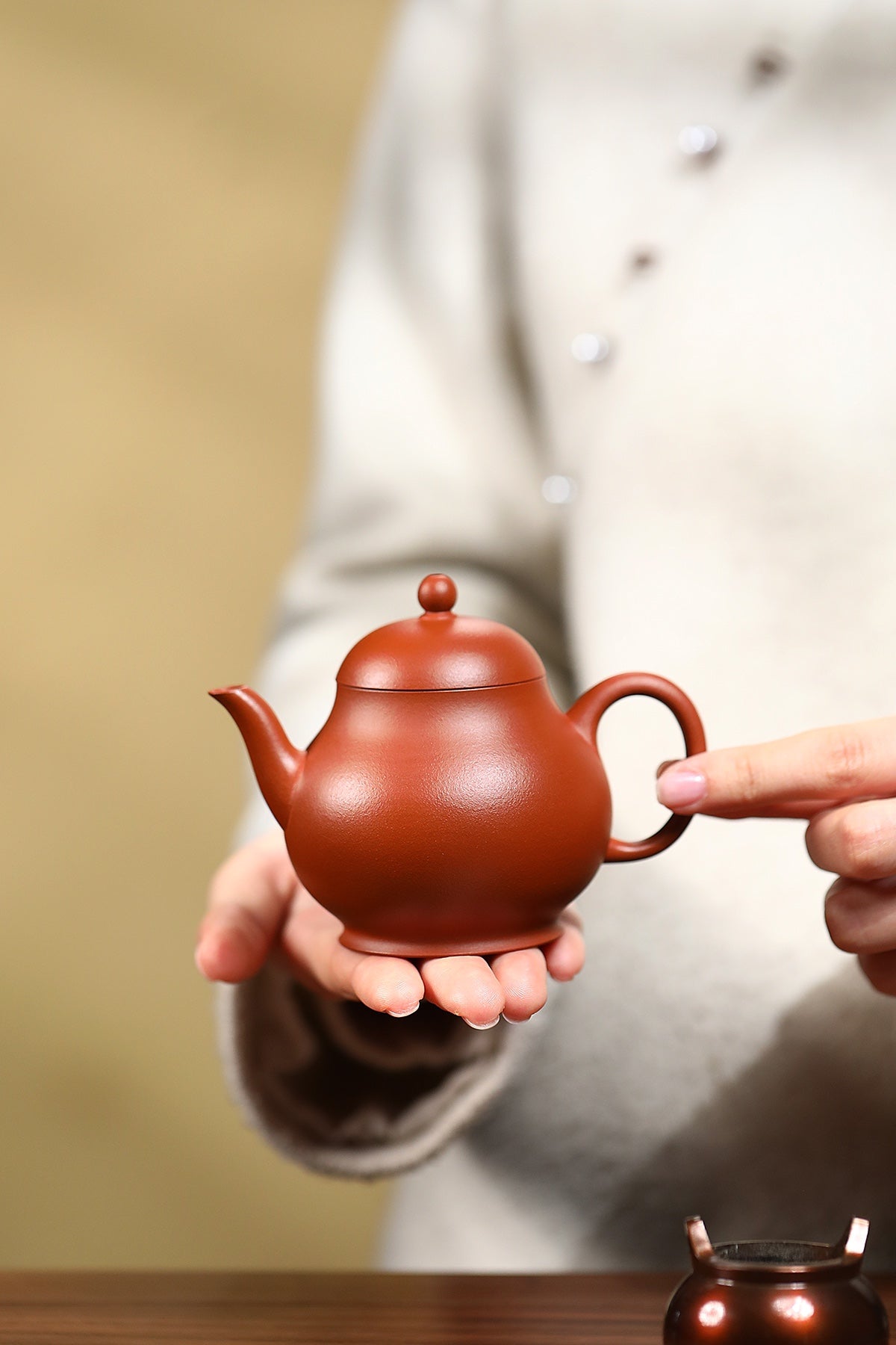 文雅器，全手工《高梨壶》精品小重器！ ——优质老朱泥·160cc ——实力派陶艺家·邢韶炜