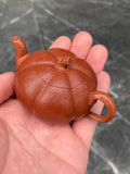 超级紫砂小南瓜壶（双色款）·70CC精品把玩器，内推球孔 手工制作· 降坡料粉浆朱泥