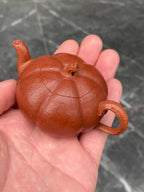 超级紫砂小南瓜壶（双色款）·70CC精品把玩器，内推球孔 手工制作· 降坡料粉浆朱泥