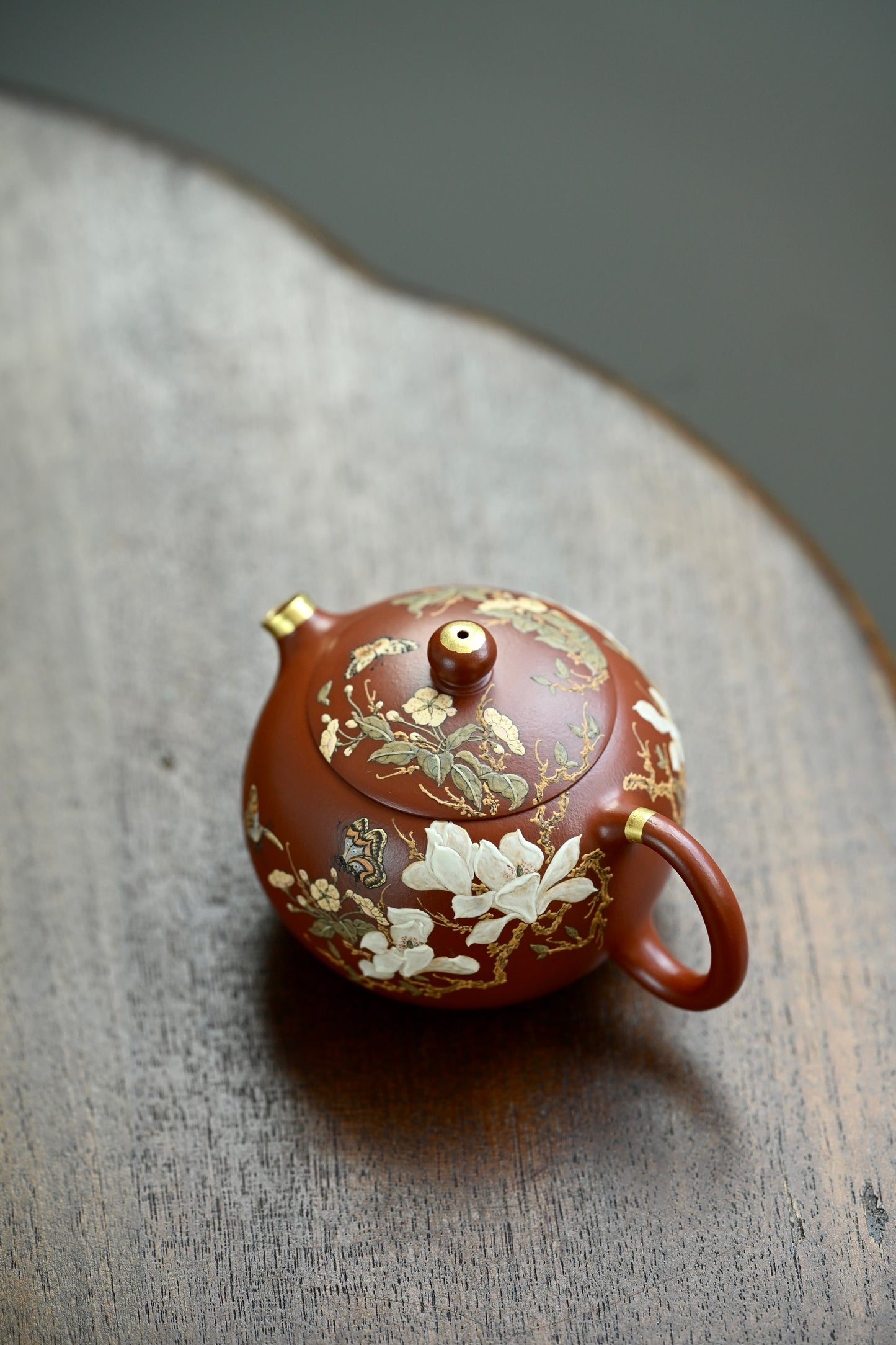 西施·全手工 /泥绘名家全玲泥绘作品 /容量150cc/家藏朱泥 凝练简约，利落而不失典雅