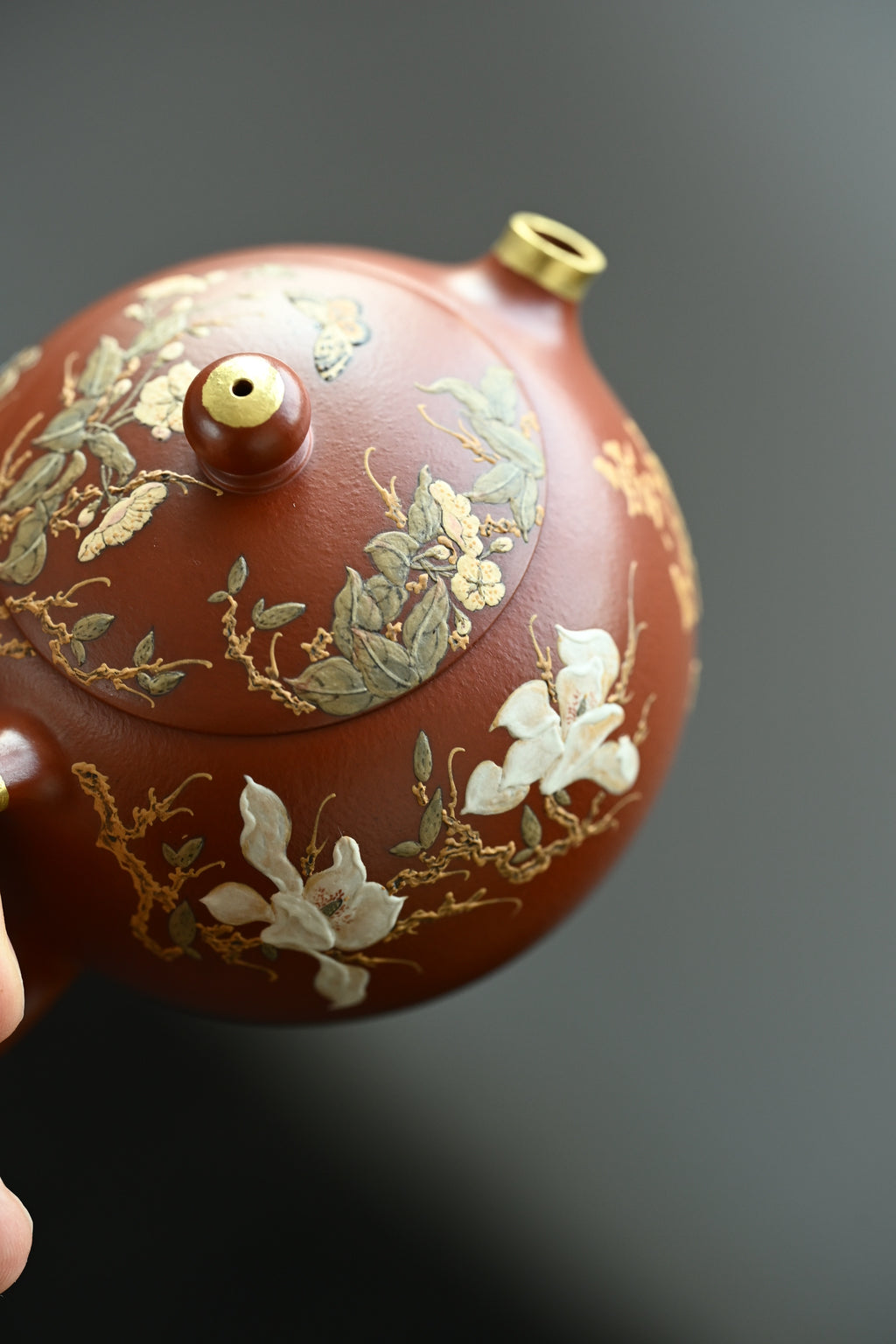西施·全手工 /泥绘名家全玲泥绘作品 /容量150cc/家藏朱泥 凝练简约，利落而不失典雅
