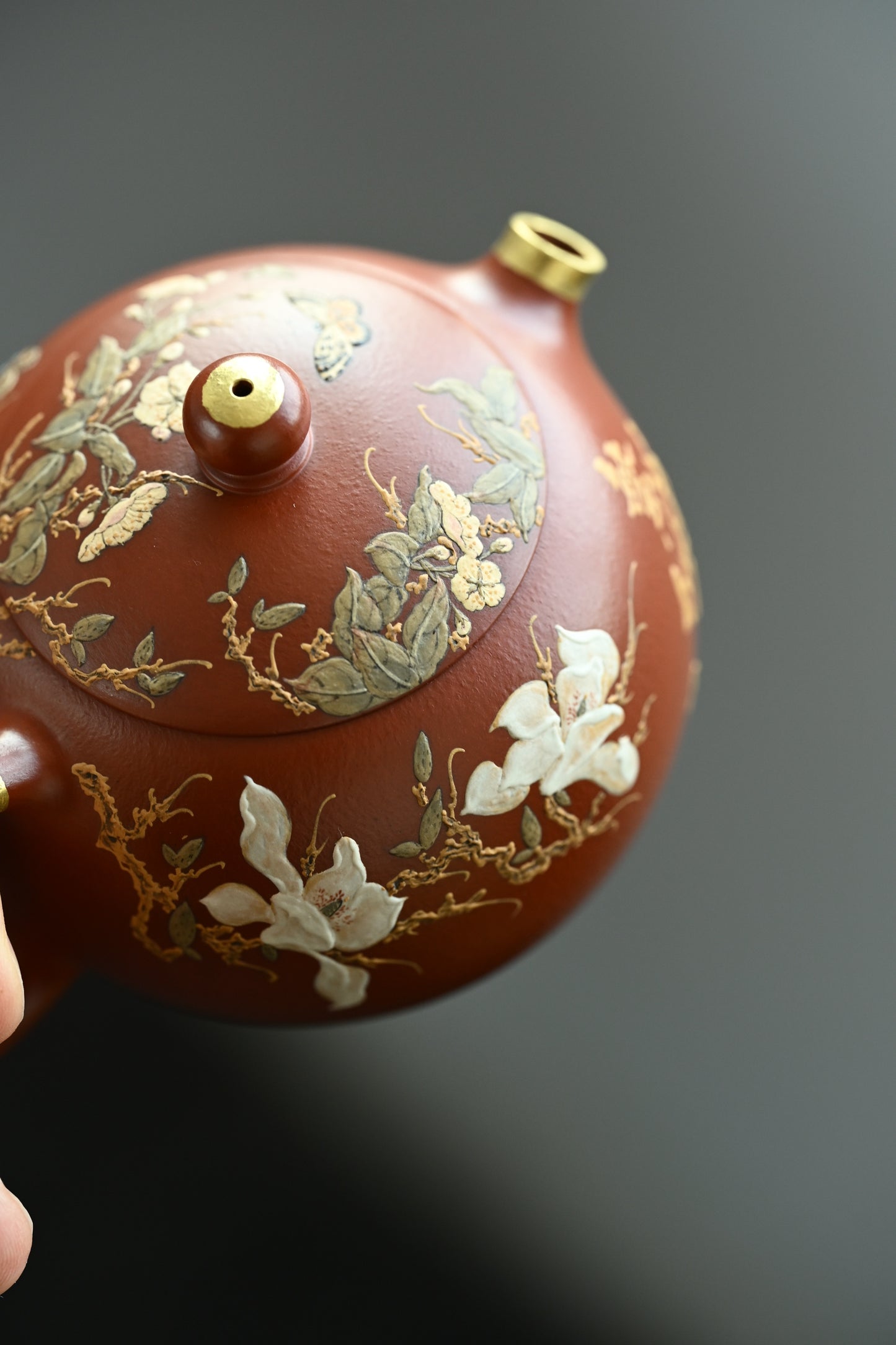 西施·全手工 /泥绘名家全玲泥绘作品 /容量150cc/家藏朱泥 凝练简约，利落而不失典雅